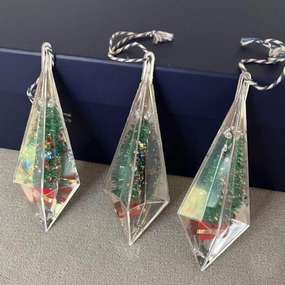 Vintage Jewel Brite Glittered Bottle Brush Tree Acrylic Plastic Faceted Diamond - Picture 1 of 6